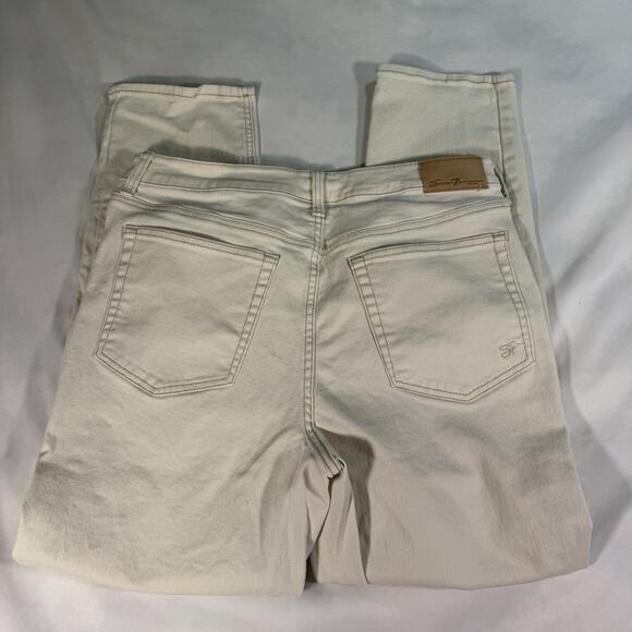 7‎ For All Mankind Jeans White Size 12 Straight Leg Womens - Picture 6 of 8